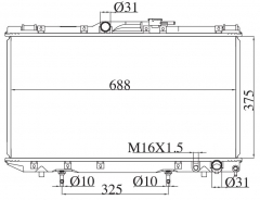 TOYOTA CORONA 2.0D 1994-1996 AT radiator