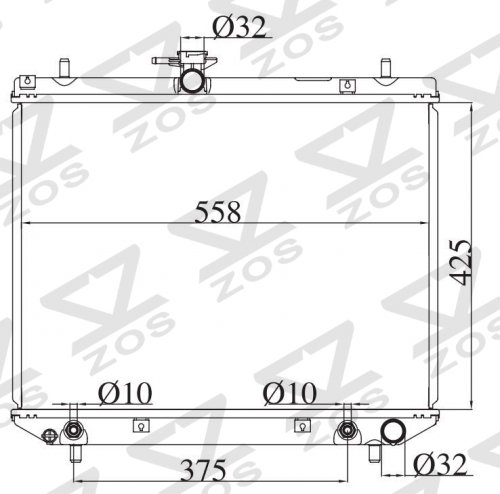 TOYOTA AVENSIS 2005 AT radiator