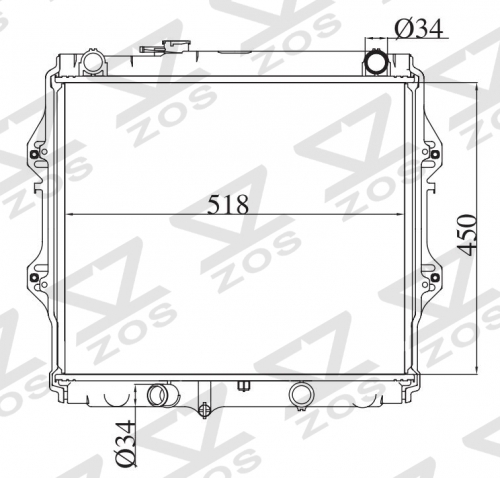 TOYOTA HILUX PICKUP MT radiator