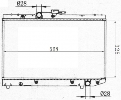 TOYOTA STARLET 1989-1996 MT radiator