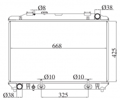 TOYOTA LITEACE NOAH/TOWNACE NOAH 1998-2004 AT radiator