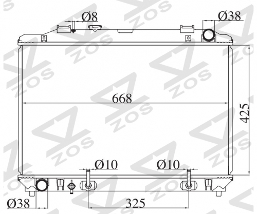 TOYOTA LITEACE NOAH/TOWNACE NOAH 1998-2004 AT radiator