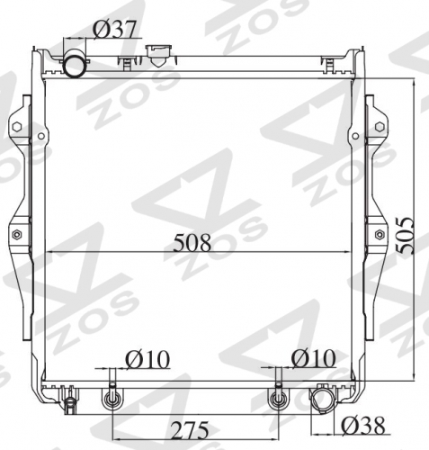 TOYOTA LANDCURISER 1993-1996 AT radiator