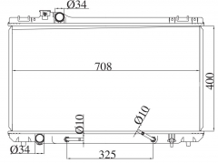 TOYOTA CRESSIDA/MARK 2/CRESTA/CHASER 1992-1995 AT radiator