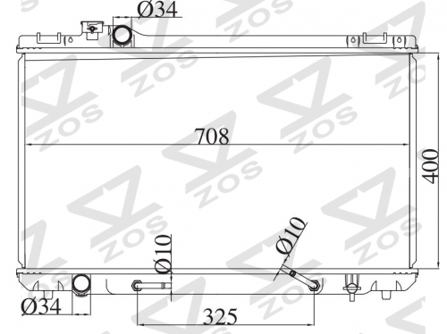 TOYOTA CRESSIDA/MARK 2/CRESTA/CHASER 1992-1995 AT radiator
