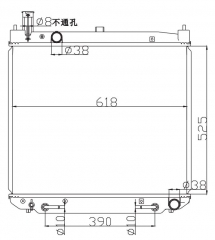 TOYOTA HIACE REGIUS 2.5D 2000-2001 AT radiator