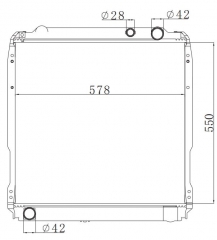 TOYOTA COASTER 3.4D 1997-1999 MT radiator