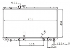 TOYOTA CRESSIDA /CHASER/CRESTA/MARK2 1996-1998 AT radiator