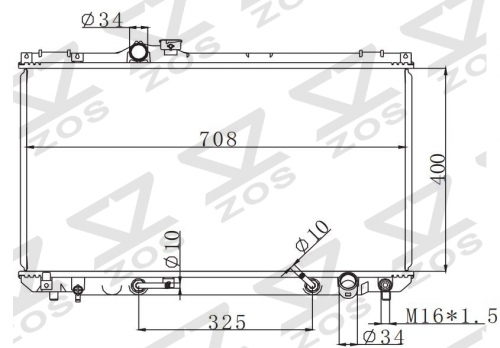 TOYOTA CRESSIDA /CHASER/CRESTA/MARK2 1996-1998 AT radiator