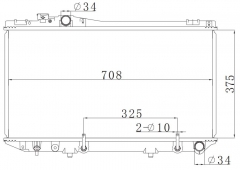 TOYOTA CRESSIDA/MARK 2/CRESTA/CHASER 1989-1992 AT radiator
