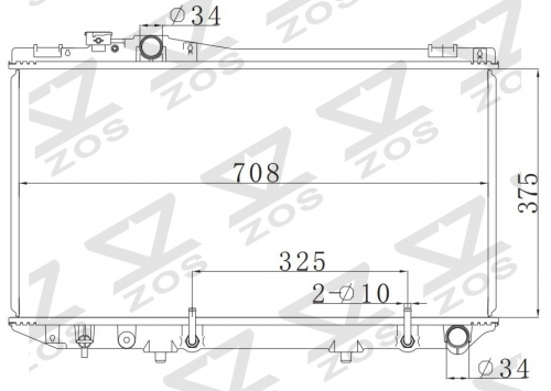 TOYOTA CRESSIDA/MARK 2/CRESTA/CHASER 1989-1992 AT radiator