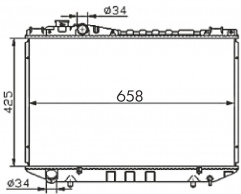 TOYOTA CROWN 1983-1987 MT radiator