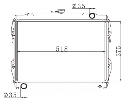 TOYOTA HILUX / 4 RUNNER 1984-1990 MT radiator
