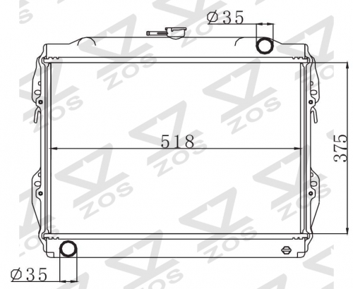 TOYOTA HILUX / 4 RUNNER 1984-1990 MT radiator