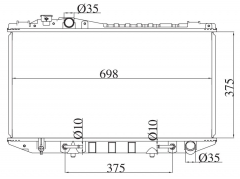 TOYOTA CRESSIDA /CHASER/CRESTA/MARK2 1989-1992 AT radiator