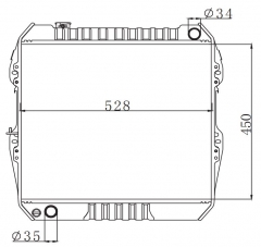 TOYOTA HILUX 2.4/3.0 1989 MT radiator