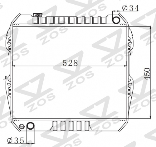 TOYOTA HILUX 2.4/3.0 1989 MT radiator
