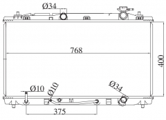 TOYOTA AVALON 3.5V6/ CAMRY 2.4 3.5 2005-2010 AT radiator