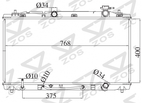 TOYOTA AVALON 3.5V6/ CAMRY 2.4 3.5 2005-2010 AT radiator