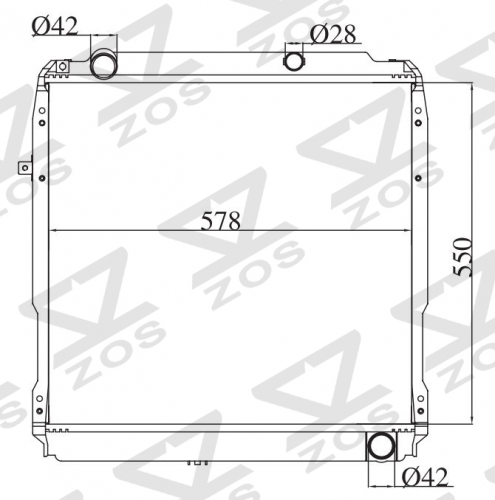 TOYOTA COASTER 4.2D 1997-1999 MT radiator