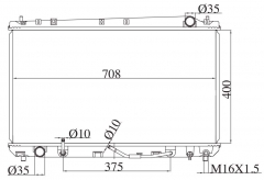 TOYOTA AVALON 3.0V6 2000-2004 AT radiator