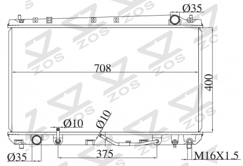 TOYOTA AVALON 3.0V6 2000-2004 AT radiator