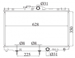 TOYOTA COROLLA 1.4 1.6 1.8 1997-1999 AT radiator