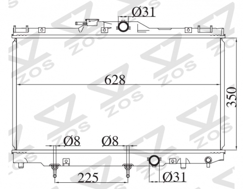 TOYOTA COROLLA 1.4 1.6 1.8 1997-1999 AT radiator