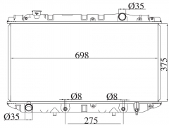 TOYOTA CRESSIDA/MARK 2/CRESTA/CHASER 1989-1992 AT radiator