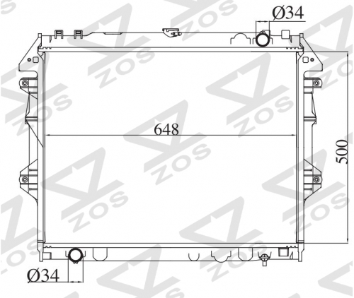 TOYOTA HILUX VIGO INNOVA 2004 MT radiator
