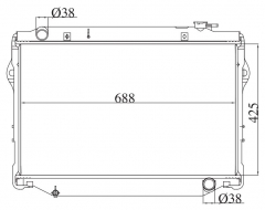 TOYOTA LANDCRUISER 1998 MT radiator