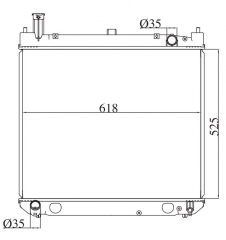 TOYOTA HIACE REGIUS 1997-2002 MT radiator