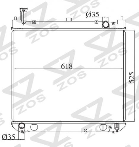 TOYOTA HIACE REGIUS 1997-2002 MT radiator