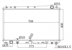 TOYOTA AVALON 3.0V6 2000-2004 AT radiator