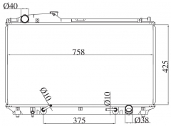 TOYOTA LEXUS LS430 4.3 V8/CELSIOR 2001-2003 AT radiator