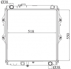 TOYOTA HILUX 4RUNNER 2002- MT radiator
