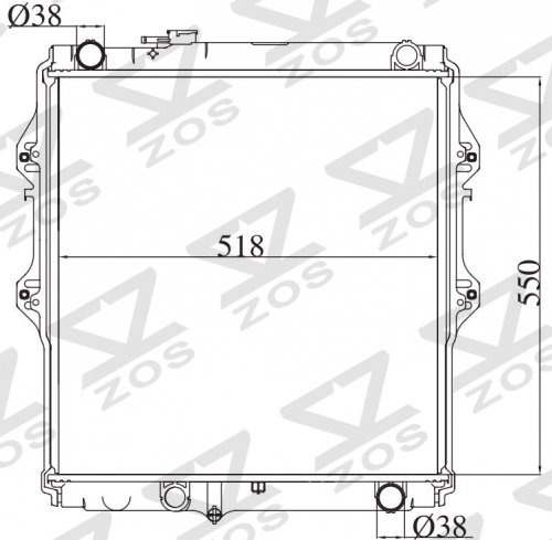 TOYOTA HILUX 4RUNNER 2002- MT radiator