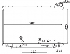TOYOTA CROWN JZSI 75 99 2000- AT radiator