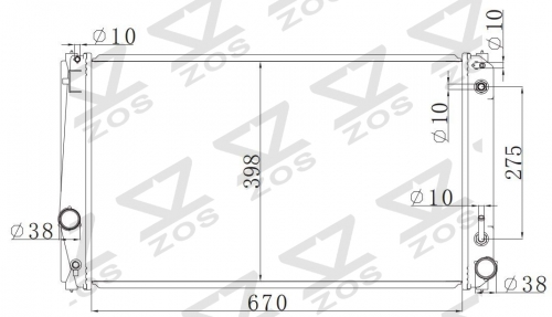 TOYOTA PREVIA /ESTIMA/TARGO 2007 AT radiator