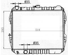 TOYOTA HILUX 1988 MT radiator