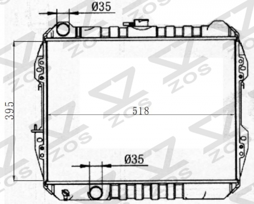 TOYOTA HILUX 1988 MT radiator