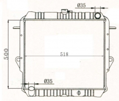 TOYOTA LANDCRUSER MT radiator