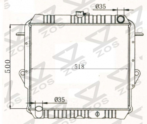 TOYOTA LANDCRUSER MT radiator