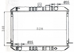 TOYOTA HIACE 1986-1991 MT radiator