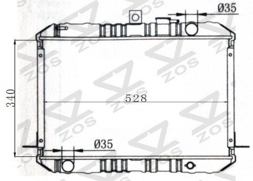TOYOTA HIACE 1986-1991 MT radiator