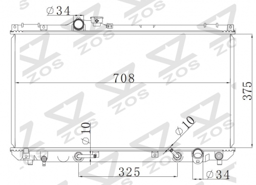 TOYOTA LEXUS IS200 AT radiator