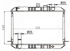 TOYOTA HIACE 1986-1991 MT radiator