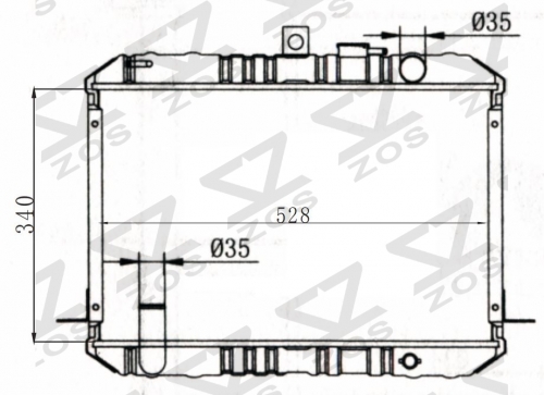 TOYOTA HIACE 1986-1991 MT radiator