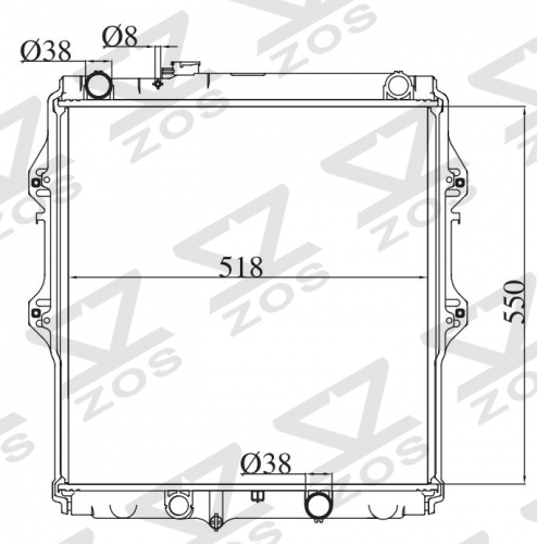 TOYOTA HILUX TIGER 2WD D4D/2KD 2002- MT radiator