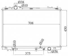 TOYOTA LEXUS LS460/WINDAM V8 4.6G 2006-2007 AT radiator